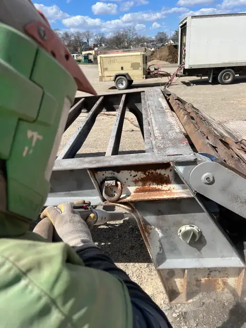 Sparks fly as old metal gets a new start.